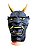 Máscara De Latex Japonês Samurai c/ dente e chifre dourado - Imagem 1