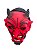 Fantasia Máscara Diabo Lucifer Vermelho com língua pra fora - Imagem 6