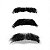 Kit Fantasia 3 Bigodes Falso pretos + cola 10ml + removedor - Imagem 1