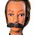 Kit Fantasia 3 Bigodes Falso pretos + cola 10ml + removedor - Imagem 2