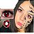 Fantasia Par Lentes de contato vermelha gotas com capinha - Imagem 5