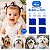 Kit 120 Xuxinhas pipoquinha cor azul para Pet ou Bebê  1cm - Imagem 3