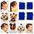 Kit 120 Xuxinhas pipoquinha cor azul para Pet ou Bebê  1cm - Imagem 4