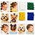Kit 120 Xuxinhas Pet Copa Mundo Cores da Bandeira Brasil 1cm - Imagem 1