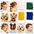 Kit 60 Xuxinhas Pet Copa Mundo Cores da Bandeira Brasil 1cm - Imagem 2