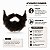 Barba e Bigode Profissional Realista Cabelo Natural Castanho - Imagem 3