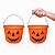 kit 2 Baldes Caldeirão abobora Decoração de Festa Halloween - Imagem 1
