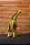 Girafa de pano africano (tons amarelos) - feita à mão - Imagem 8