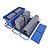 Kit Forma Para Bloco Meio Bloco Canaleta Sem Fundo 14x19x39cm Estrutural - Imagem 1