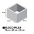 FORMA MANUAL PARA BLOCO DE COLUNA PILAR 29X29X19 CM - Imagem 2