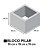 Forma Manual para Bloco de Coluna Pilar 19X19X19 cm - Imagem 2