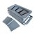 FORMA MANUAL PARA BLOCO CURVO 19X19X39CM 3 FUROS COM FUNDO - Imagem 1