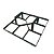 FORMA MANUAL CARIMBO P/ PISO CALÇADA JARDIM CONCRETO 35X35CM - Imagem 1