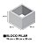 FORMA MANUAL PARA BLOCO DE COLUNA PILAR 39X39X19 CM - Imagem 5
