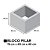 FORMA MANUAL PARA BLOCO DE COLUNA PILAR 40X40X19 CM - Imagem 3