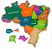 Quebra Cabeça Infantil Do Mapa Do Brasil Em Madeira - Imagem 2