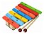 Xilofone Infantil Pedagógico 7 Notas Colorido C/ 2 Baquetas - Imagem 1