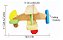 Avião De Madeira Colorido Aviãozinho De Brinquedo - Imagem 6