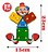 Prancha De Seleção Palhacinho Brinquedo Educativo Montessori - Imagem 5