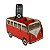Porta Controle MDF Kombi Vermelho Em MDF TV - Imagem 1