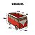 Porta Controle MDF Kombi Vermelho Em MDF TV - Imagem 7