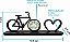Decoração Bicicleta Biker Ciclista C/ Relógio Embutido Mdf - Imagem 2