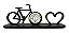 Decoração Bicicleta Biker Ciclista C/ Relógio Embutido Mdf - Imagem 1