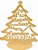 Árvore Mdf Decoração Natal Palavras Lembranças Fim Ano 100 und - Imagem 1