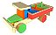 Caminhão De Madeira Desmontável Brinquedo Educativo Montar - Imagem 1