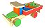 Caminhão De Madeira Desmontável Brinquedo Educativo Montar - Imagem 2