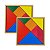 Jogo Educativo Tangram 7 Peças 15cm - Imagem 11