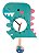 Relógio Infantil Quarto de Criança Com Pêndulo Dinossauro - Imagem 1