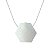 COLAR DIFUSOR PESSOAL AROMATICO FAVO QUARTZO BRANCO EM PRATA 925 - NATUREZZA - Imagem 1