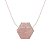 COLAR DIFUSOR PESSOAL AROMATICO FAVO QUARTZO ROSA  100  ALGODAO - NATUREZZA - Imagem 1