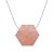 COLAR DIFUSOR PESSOAL AROMATICO FAVO QUARTZO ROSA EM PRATA 925 - NATUREZZA - Imagem 1