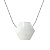 COLAR DIFUSOR PESSOAL AROMATICO FAVO QUARTZO BRANCO ACO INOXIDAVEL  - NATUREZZA - Imagem 1