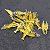 10 Isca Artificiais Camarão Amarelo com anzol 4cm - Imagem 6
