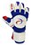 Luvas de Goleiro Arcitor Keras EVA Negative (Branco Azul Vermelho) SCF Elite - Imagem 1