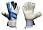 Luvas de Goleiro Arcitor Volka Flat Finger Protection (Azul Branco Preto) D-SOFT 3mm - Imagem 2