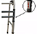 Andador adulto articulado fixo alumínio 3 barras Hidrolight SC300 cor prateado 1unidade - Imagem 3