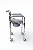 CADEIRA PARA BANHO 4 RODAS COM ASSENTO DOBRAVEL - Suporta 100KG SUPERMEDY - Imagem 7