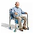 CADEIRA PARA BANHO 4 RODAS COM ASSENTO DOBRAVEL - Suporta 100KG SUPERMEDY - Imagem 12