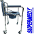CADEIRA PARA BANHO 4 RODAS COM ASSENTO DOBRAVEL - Suporta 100KG SUPERMEDY - Imagem 14