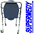 CADEIRA PARA BANHO 4 RODAS COM ASSENTO DOBRAVEL - Suporta 100KG SUPERMEDY - Imagem 20