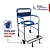 Cadeira de Banho Higiênica Supermedy Basic Slim - Até 90kg - Em Aço - Imagem 6