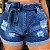 Shorts Jeans Mom com cinto - Imagem 1