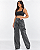Calça Jeans Cargo Marmorizada Maya - Imagem 4