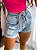Shorts Jeans Social com botões - Imagem 1