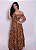 Vestido longo ombro a ombro  - Animal Print - Imagem 1