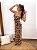 Vestido longo animal print com fenda - Fernanda - Imagem 2